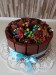 dort plný sladkostí a čokolády